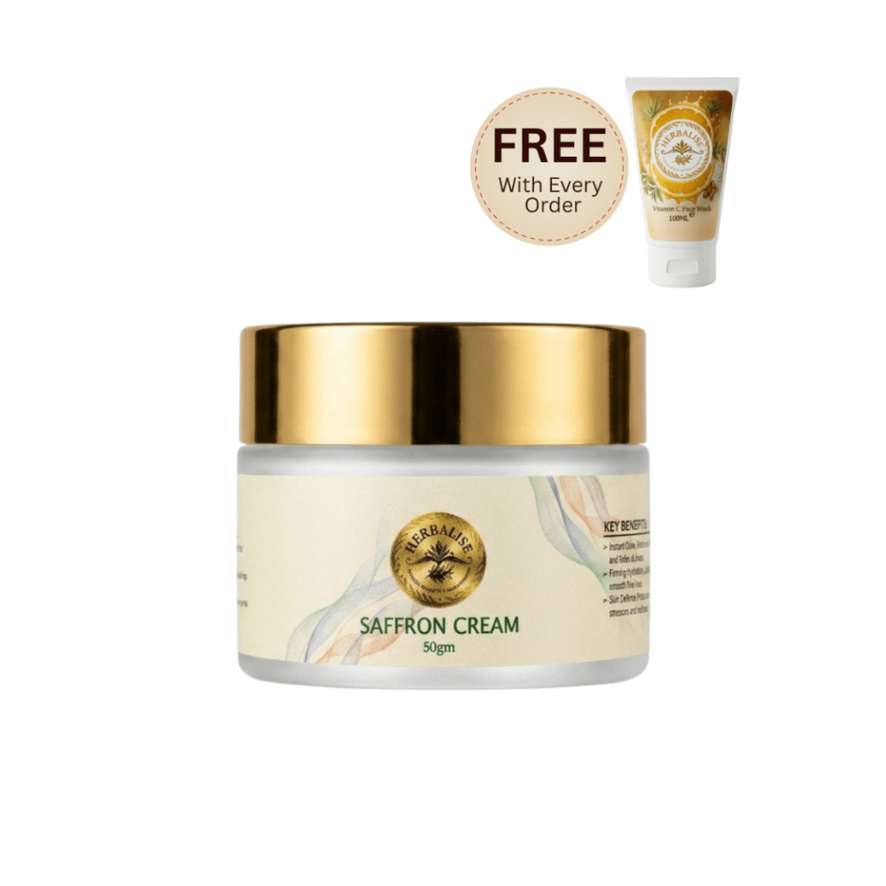 Herbalise Herbal Saffron Cream for Natural Skin Glow - herbalise