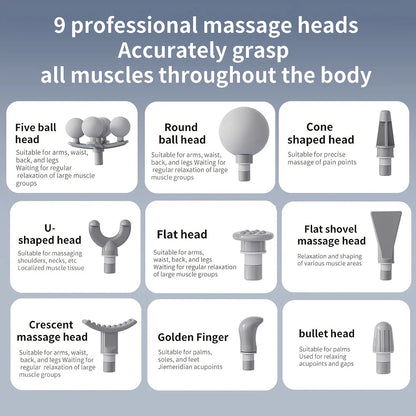 Rechargeable Massage Gun with 6-Speed Settings