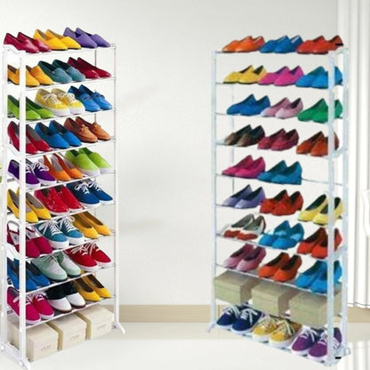 10-Tier Tall Shoe Rack Storage Organizer