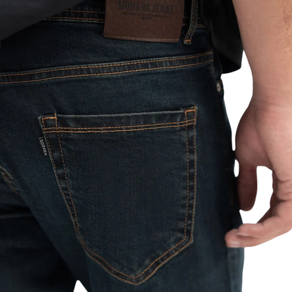 Men's DarkBlack Denim Jeans - Regular/Straight Fit, Export Quality