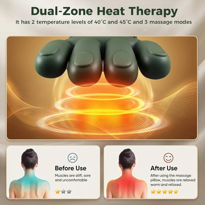 Wireless Neck and Shoulder Massager with Heat