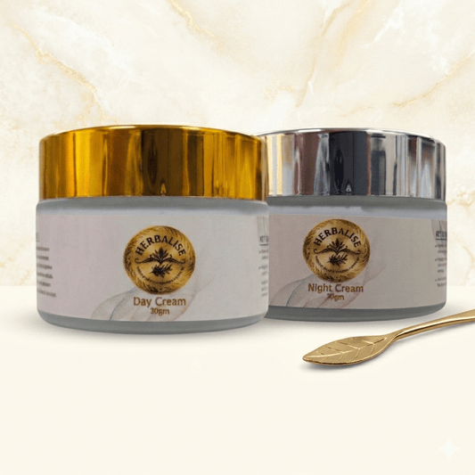 Herbalise Day & Night Cream Combo Pack 30gm Each | Herbal Face Cream for Women | Day Cream Night Cream Set - herbalise