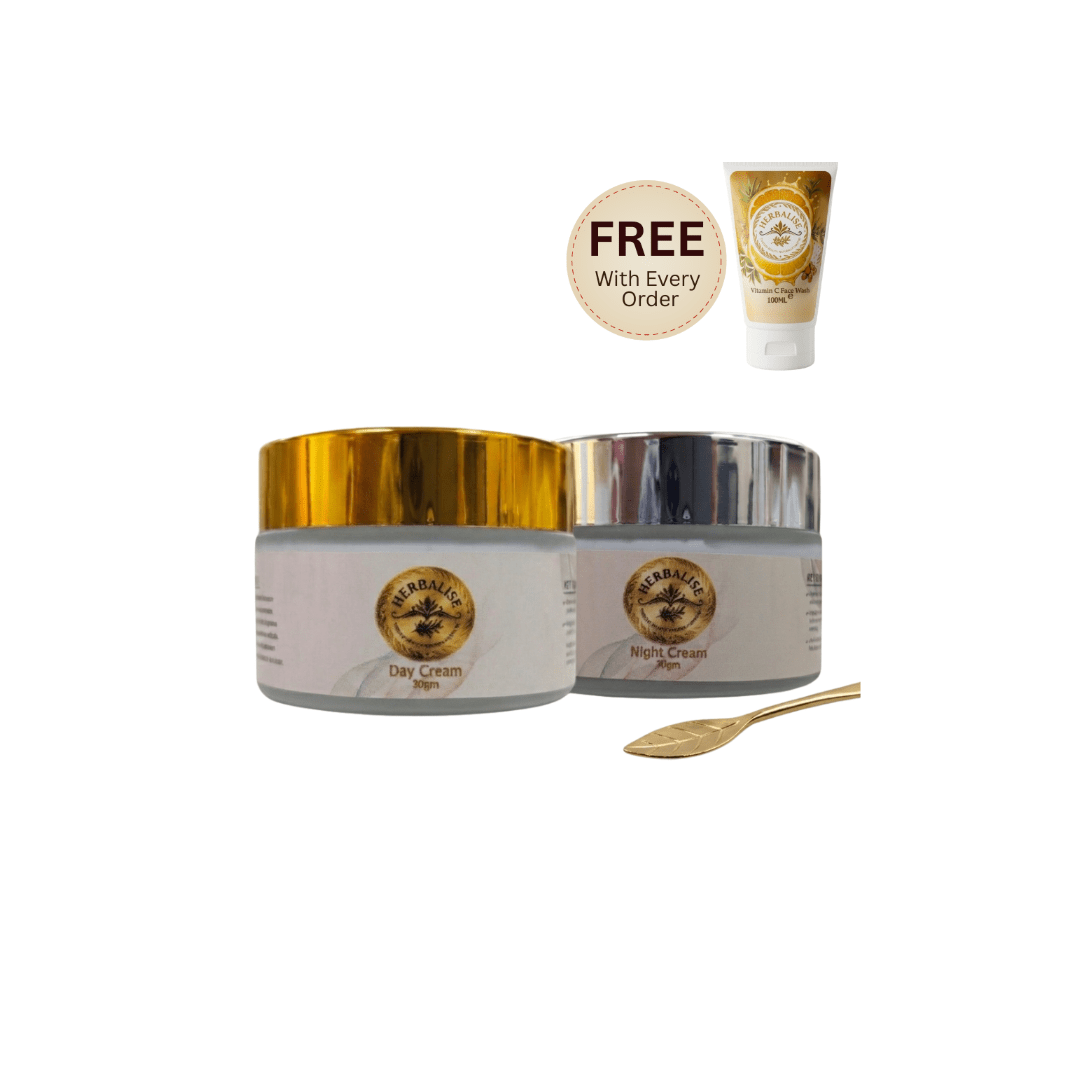 Herbalise Herbal Day and Night Cream Set for Glowing Skin - herbalise