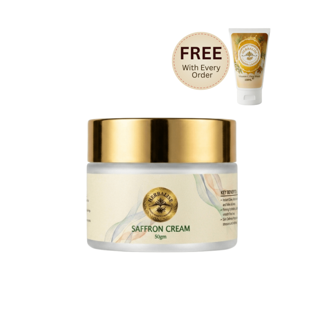 Herbalise Herbal Saffron Cream for Natural Skin Glow - herbalise