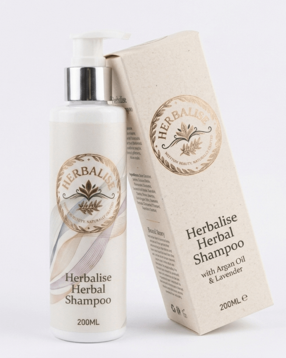 Herbalise Herbal Shampoo 200ml – Aloe Vera, Green Tea & Shikakai - herbalise