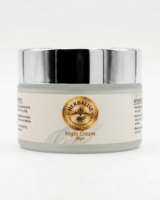 Herbalise Night Cream 30g – Lavender, Chamomile & Rosehip Repair - herbalise