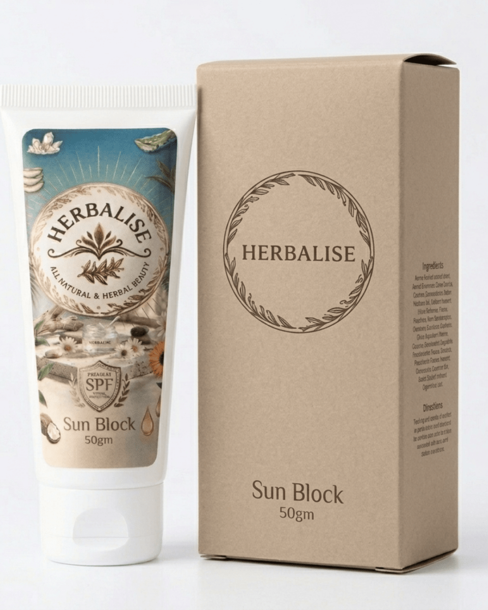 Herbalise SPF Sunblock 50g – Aloe Vera & Green Tea UV Protection - herbalise